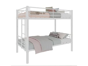 Lit superposé 90x190 cm <strong></strong> <strong></strong> coloris blanc