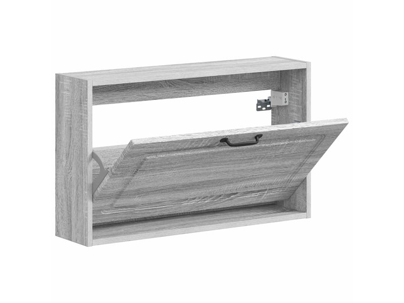  Meuble à chaussures mural, armoire à chaussures utrecht 71x17x43 cm sonoma gris  - Conforama C