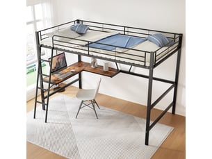Lit simple 90x200 cm <strong></strong> <strong></strong> coloris noir