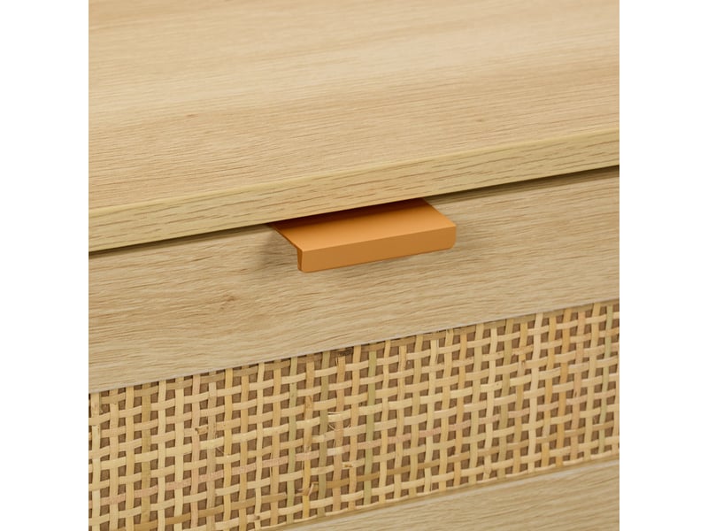  Table de chevet rectangulaire avec 2 tiroirs pratiques hauteur 55 x 40 x 41,5 cm en bois naturel 13_0016698  - Conforama B