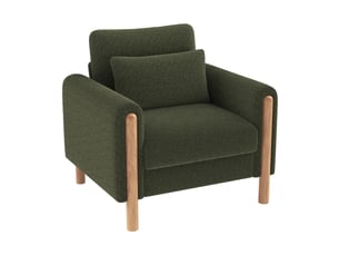 Fauteuil fixe  ULEVR Tissu bouclette vert