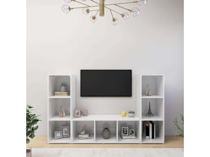 Meuble tv coloris blanc  <strong></strong>  <strong></strong>