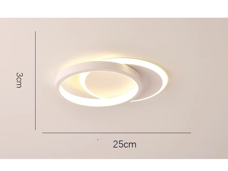  Plafonnier led 16w 2400lm d25cm – lampe de plafond blanc froid  - Conforama B