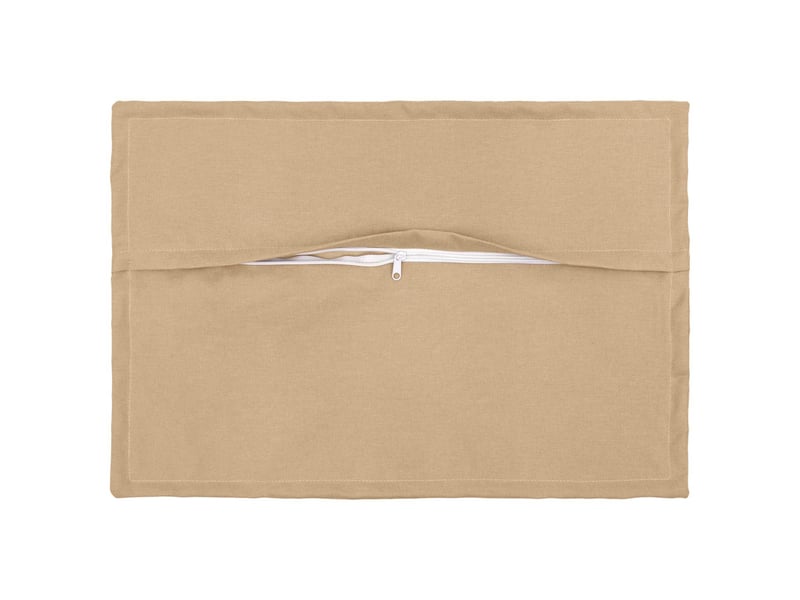  Lot de 2 coussins avec oreiller, coussins décoratifs houten crème lin synthétique cf51159  - Conforama C
