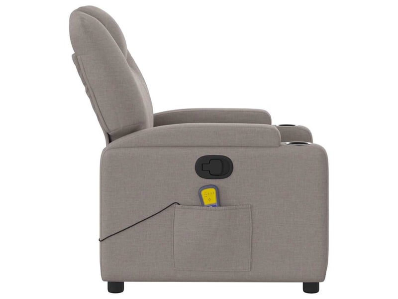  Fauteuil de massage - fauteuil relax inclinable taupe tissu  - Conforama E