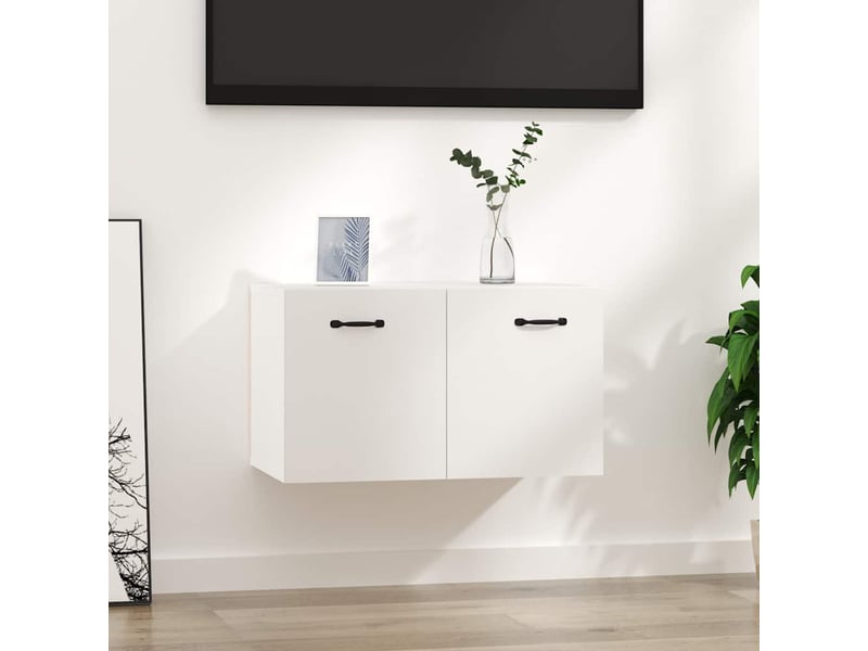  Armoire murale salon, meuble de rangement blanc 60x36,5x35 cm bois d'ingénierie shl286  - Conforama B