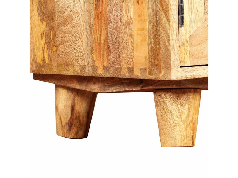  Meuble tv - banc tv - meuble de rangement bois massif de manguier 118 x 35 x 40 cm  - Conforama E