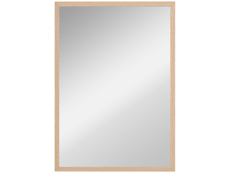  Miroir mural 50 x 70 cm avec 4 crochets,miroir rectangulaire décoratif pour chambre et salle de bain  - Conforama A