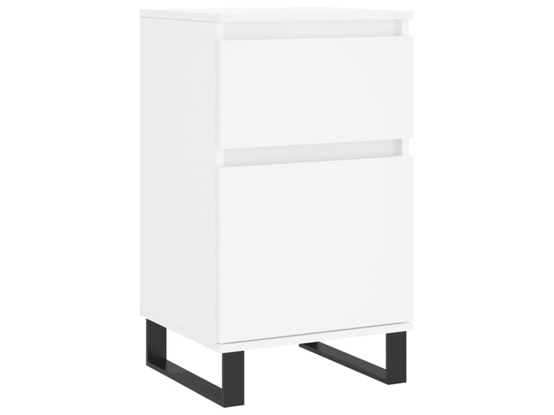  Buffet - bahut - meuble de rangement blanc 40x35x70 cm bois d’ingénierie  - Conforama A