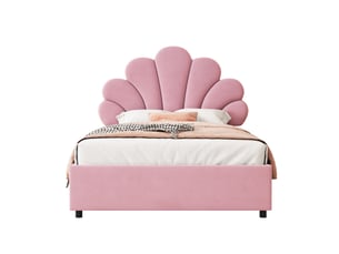 Lit simple 90x200 cm PHOEBE CAT   coloris rose