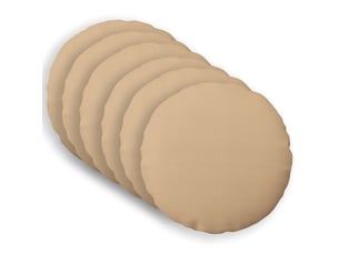 Lot de 6 coussins avec oreiller, coussins décoratifs heerlen crème tissu cf50689