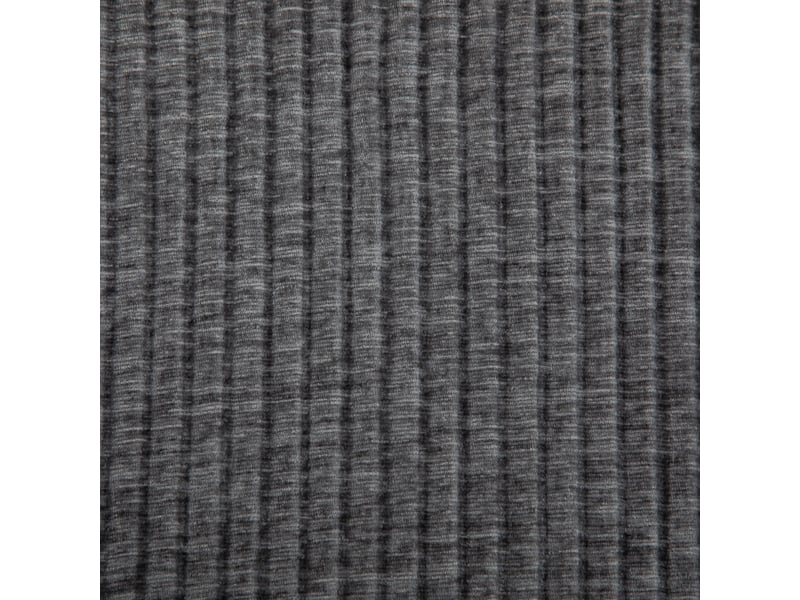 Fauteuil gris en tissu chenille avec repose-pieds amovible pour salon compact et pièces moyennes  - Conforama E