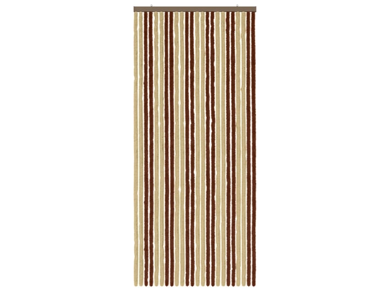  Rideau anti-insectes, moustiquaire en chenille marron et beige 100 x 230 cm cf43468  - Conforama C