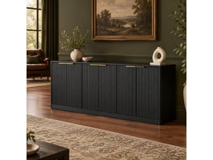 Meuble tv coloris noir 170 cm ULEVR