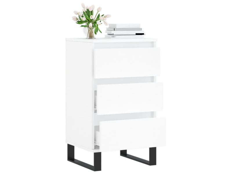  Buffet - bahut - meuble de rangement blanc 40x35x70 cm bois d’ingénierie  - Conforama D