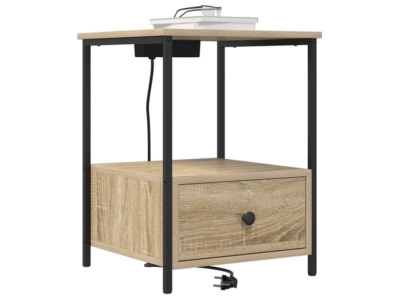  Table de chevet - cabinet de chevet - table de nuit 2 pc chêne sonoma 42 x 41 x 56 cm  - Conforama B