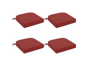 Lot de 4 coussins de siège, coussins d'assise soest 100 % polyester cf60760