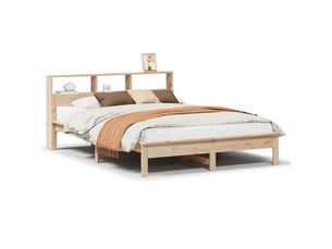 Lit 2 places 135x190 cm coloris marron