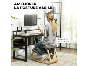 Bureau 50 cm coloris gris