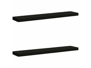 Lot de 2 coussins de banc, coussins d'assise vught 100 % polyester noir cf58508