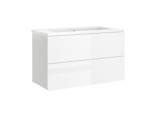 Vicco meubles bain, blanc haute brillanceblanc, 2 pièces