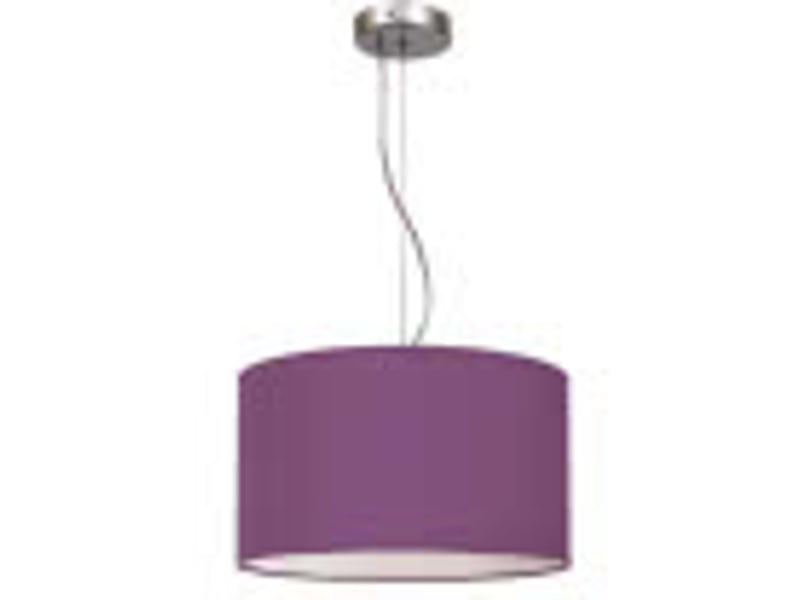  Suspension fabrilamp nicole e27 coloris lilas ø 30 cm hauteur réglable 25-97 cm 042993019 - Conforama B