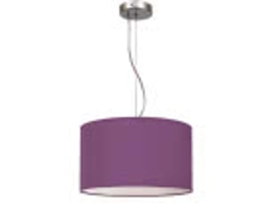 Suspension fabrilamp nicole e27 coloris lilas ø 30 cm hauteur réglable 25-97 cm
