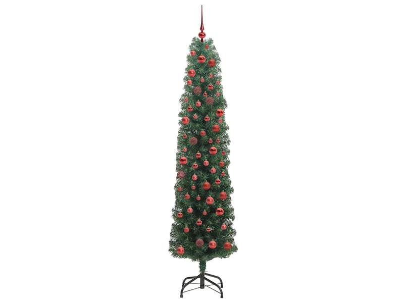  Sapin de noël - arbre de noël artificiel vert 180 cm pvc et acier et plastique  - Conforama C