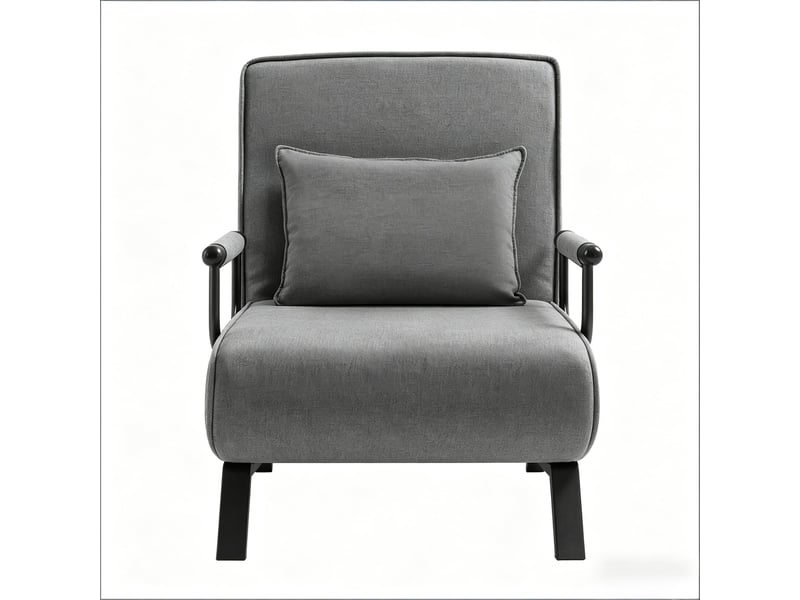  Fauteuil-lit convertible 1 place, pliable 3-en-1 avec couchage spacieux et dossier réglable  - Conforama A