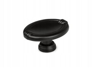 Bouton de meuble ovale à surface noire mate gm-220 p2