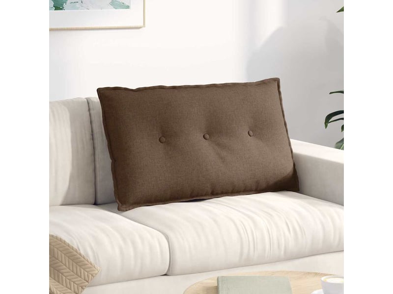  Coussin de dos, coussin de dossier marron 80 x 19 x 50 cm tissu cf54814  - Conforama B