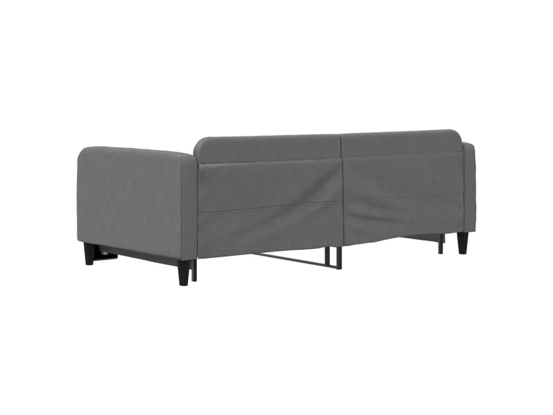  Lit simple- lit adulte -  lit de jour avec gigogne sans matelas gris foncé 100x200 cm  - Conforama D