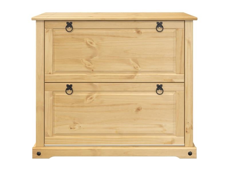  Meuble à chaussure, armoire à chaussures corona 99x32x85 cm bois de pin massif  - Conforama D
