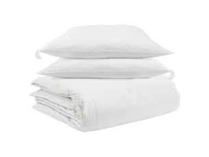 Ensemble de duvet avec oreiller 3 pcs - couette blanc plume de canard