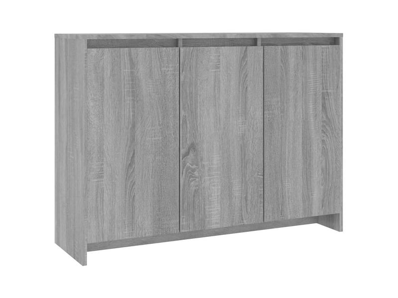  Buffet - bahut - meuble de rangement sonoma gris 102x33x75 cm bois d'ingénierie  - Conforama A