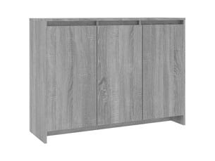 Buffet - bahut - meuble de rangement sonoma gris 102x33x75 cm bois d'ingénierie