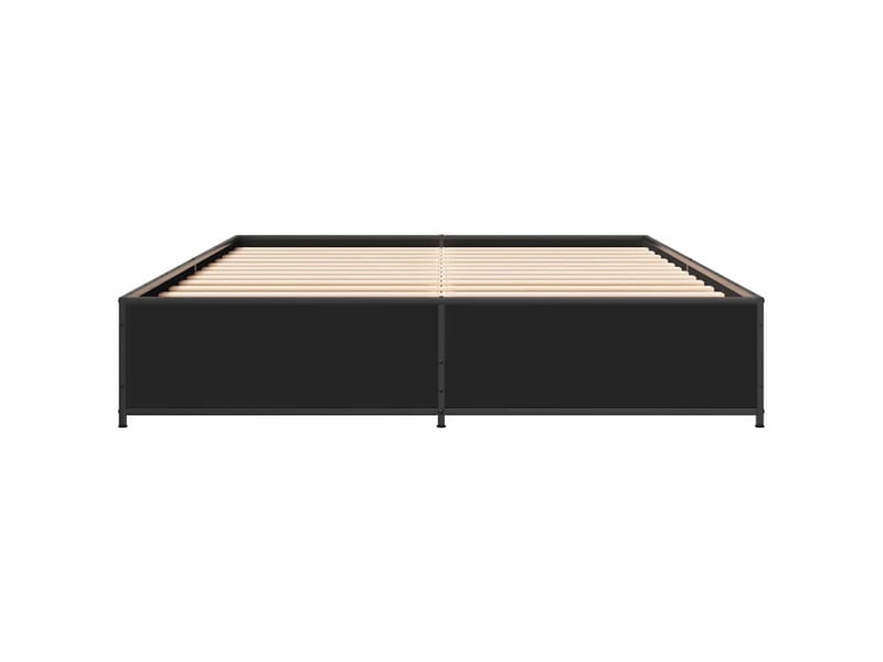  Lit double- lit adulte -  cadre de lit sans matelas noir 135x190 cm  - Conforama C