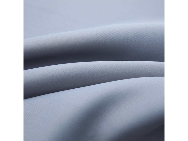  Lot de 2 rideaux occultants, rideaux black-out avec anneaux en métal gris 140x175 cm cf44841  - Conforama D