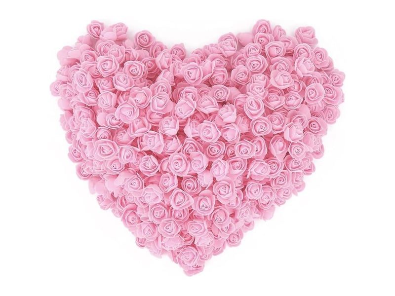 Lot de 144 fleurs artificielles pour le bricolage, petites fleurs artificielles, mini fleurs de roses pour mariage, barrettes à cheveux, bandeaux, accessoires de décoration, fabrication à faire - Conforama A