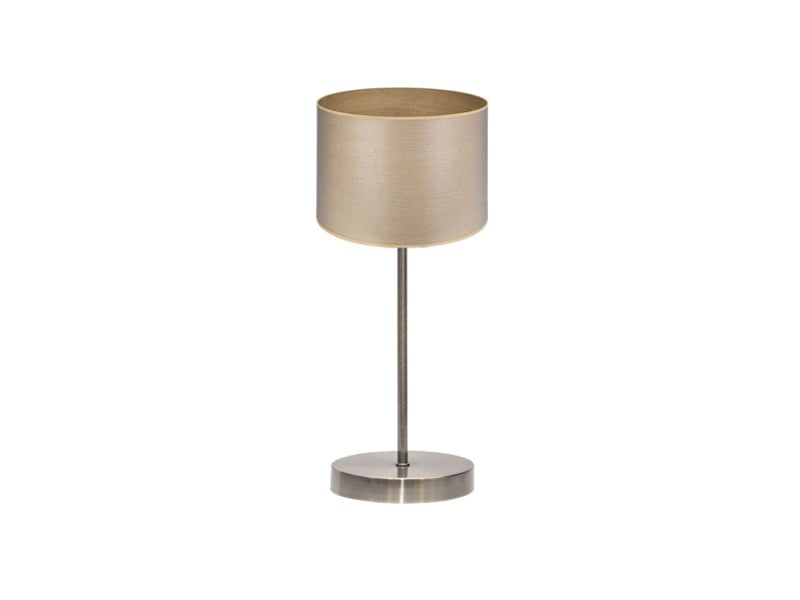 Fabrilamp tania lampe à poser marron effet bois clair, abat-jour textile effet bois, 1 x e14, 42 cm 188371085 - Conforama A