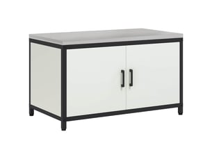 Meuble de rangement de cuisine hattem blanc 90x50x53cm