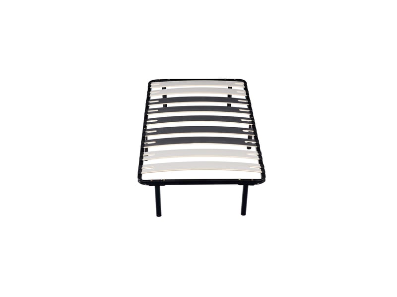 Sommier metal 29 cm - 9 larges lattes de 12,5 cm - solide et confortable - 80x200 cadre a latte patrick  - Conforama C