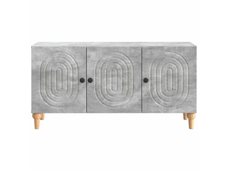  Meuble tv - banc tv - meuble de rangement 99 x 34,5 x 50 cm gris béton bois d'ingénierie  - Conforama E
