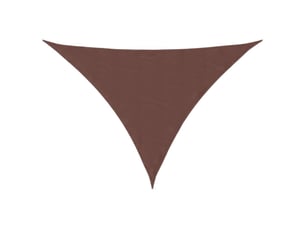 Voile de parasol - voile d'ombrage tissu oxford triangulaire 3x4x5 m marron