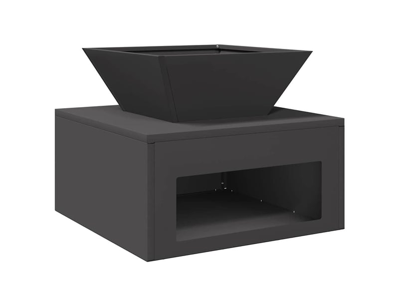  Brasero exterieur, foyer de cheminée noir 50x50x40 cm acier shl10278  - Conforama A