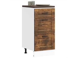 Meuble de rangement, armoire de cuisine porto chêne fumé bois d'ingénierie shl9855