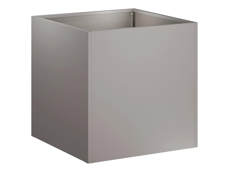 Jardinière - cache-pot de jardin rouillé 25 x 25 x 25 cm acier patiné  - Conforama C