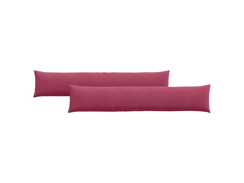 Lot de 2 coussins de canapé, coussins décoratifs bordeaux 200 x 40 cm cf59028 - Conforama A