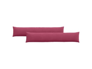 Lot de 2 coussins de canapé, coussins décoratifs bordeaux 200 x 40 cm cf59028
