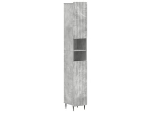 Colonne de salle de bain avec étagère ouverte zwolle gris béton